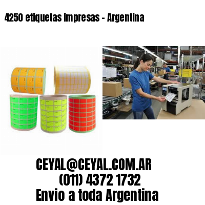 4250 etiquetas impresas – Argentina
