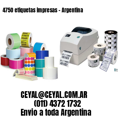 4750 etiquetas impresas – Argentina