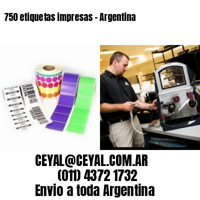 750 etiquetas impresas – Argentina