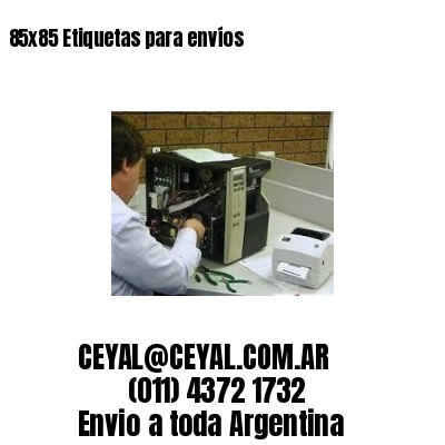 85×85 Etiquetas para envíos