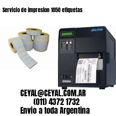 Servicio de impresion 1050 etiquetas