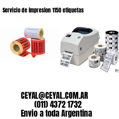 Servicio de impresion 1150 etiquetas