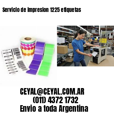 Servicio de impresion 1225 etiquetas
