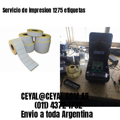 Servicio de impresion 1275 etiquetas