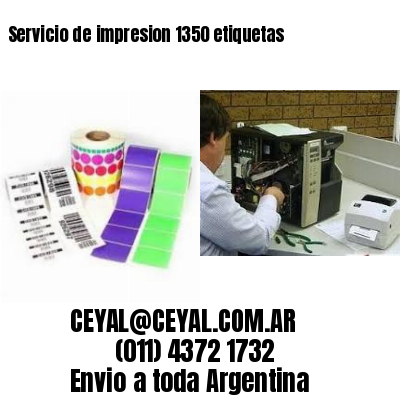 Servicio de impresion 1350 etiquetas