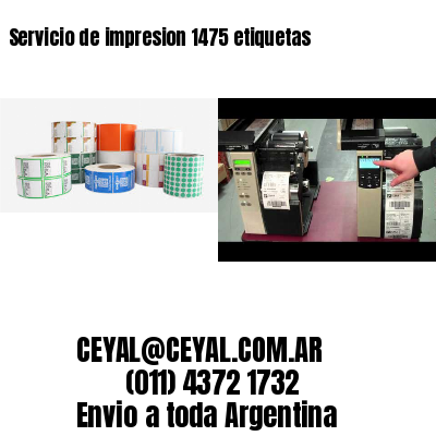 Servicio de impresion 1475 etiquetas