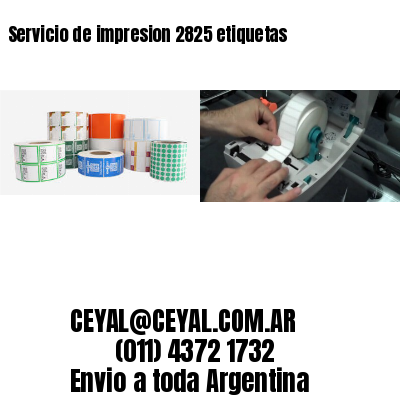 Servicio de impresion 2825 etiquetas