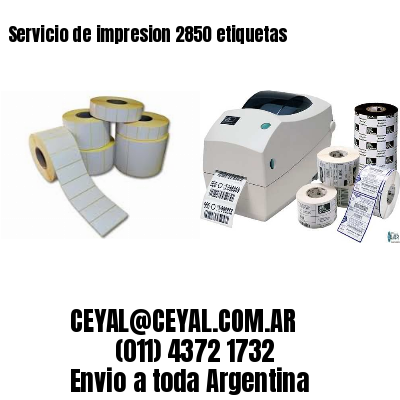 Servicio de impresion 2850 etiquetas