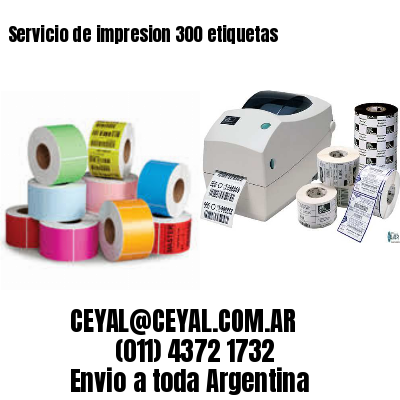 Servicio de impresion 300 etiquetas