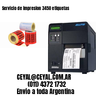 Servicio de impresion 3450 etiquetas