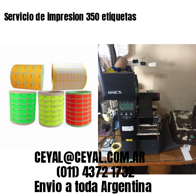 Servicio de impresion 350 etiquetas