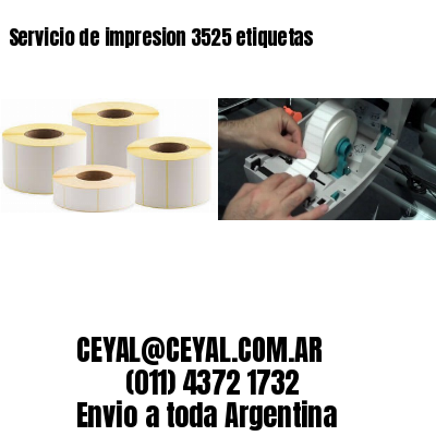 Servicio de impresion 3525 etiquetas