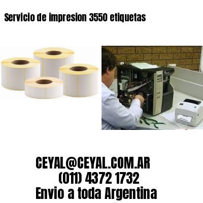 Servicio de impresion 3550 etiquetas