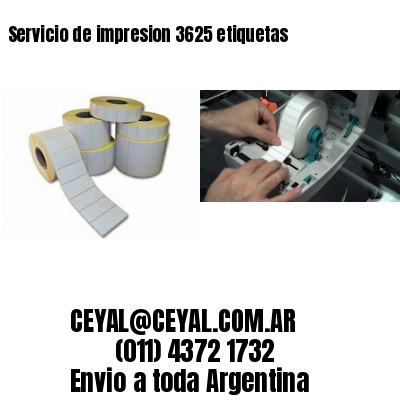 Servicio de impresion 3625 etiquetas