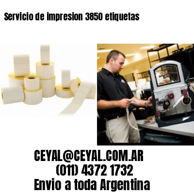 Servicio de impresion 3850 etiquetas