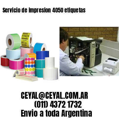 Servicio de impresion 4050 etiquetas