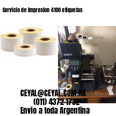 Servicio de impresion 4100 etiquetas