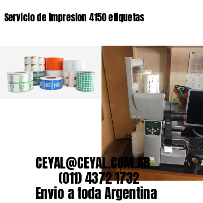 Servicio de impresion 4150 etiquetas
