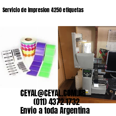 Servicio de impresion 4250 etiquetas