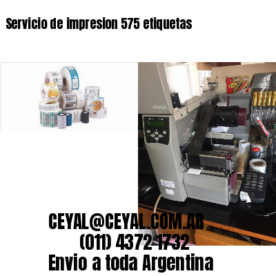 Servicio de impresion 575 etiquetas