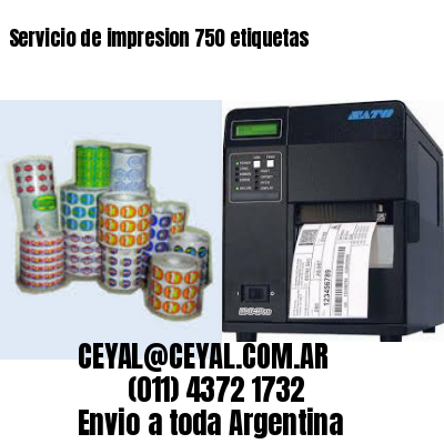 Servicio de impresion 750 etiquetas