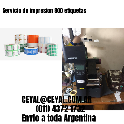 Servicio de impresion 800 etiquetas