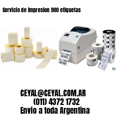 Servicio de impresion 900 etiquetas