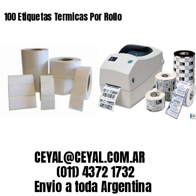 100 Etiquetas Termicas Por Rollo