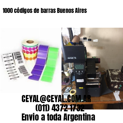 1000 códigos de barras Buenos Aires