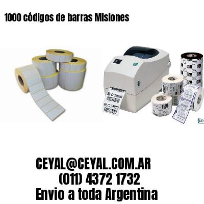 1000 códigos de barras Misiones