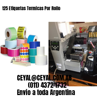 125 Etiquetas Termicas Por Rollo