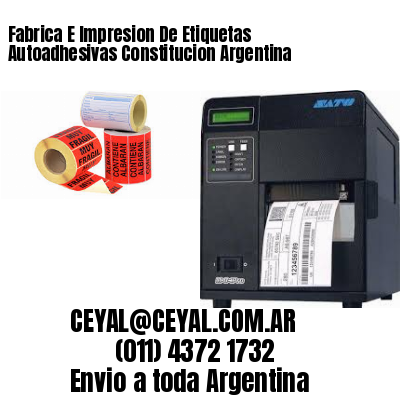 Fabrica E Impresion De Etiquetas Autoadhesivas Constitucion Argentina