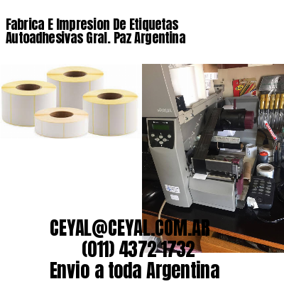 Fabrica E Impresion De Etiquetas Autoadhesivas Gral. Paz Argentina