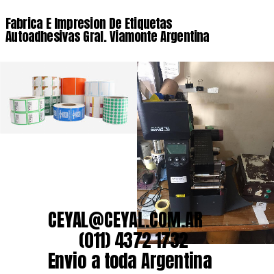 Fabrica E Impresion De Etiquetas Autoadhesivas Gral. Viamonte Argentina