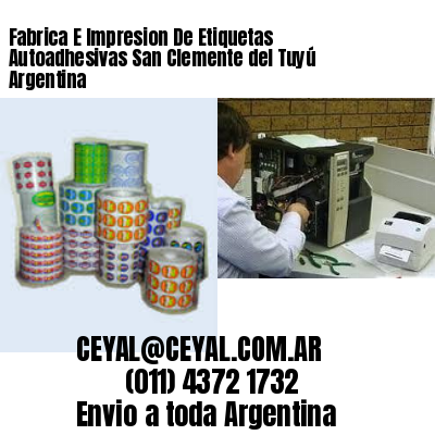 Fabrica E Impresion De Etiquetas Autoadhesivas San Clemente del Tuyú Argentina