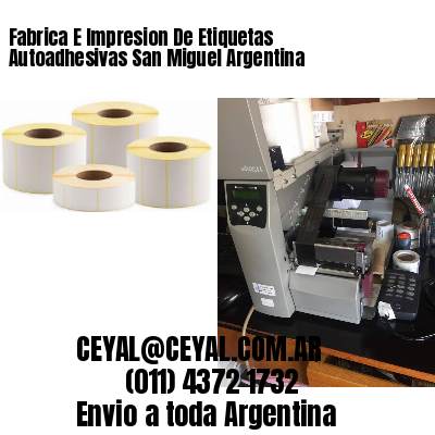 Fabrica E Impresion De Etiquetas Autoadhesivas San Miguel Argentina