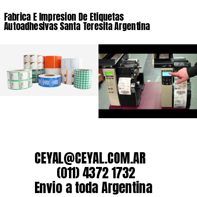 Fabrica E Impresion De Etiquetas Autoadhesivas Santa Teresita Argentina