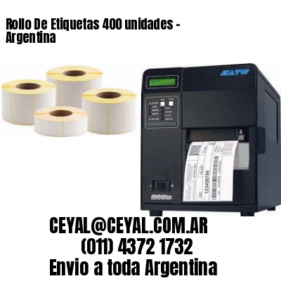 Rollo De Etiquetas 400 unidades – Argentina