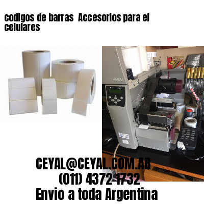 codigos de barras 	Accesorios para el celulares