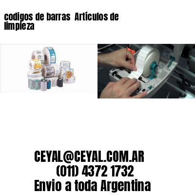 codigos de barras 	Artículos de limpieza