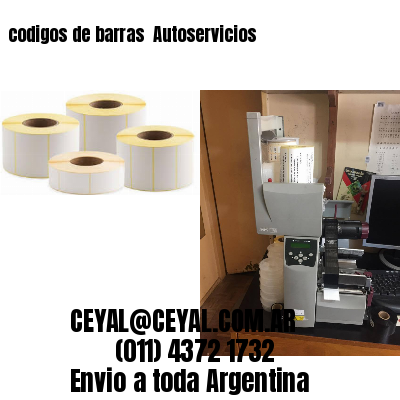 codigos de barras 	Autoservicios