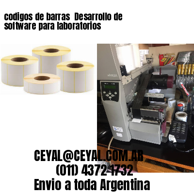 codigos de barras 	Desarrollo de software para laboratorios