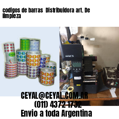 codigos de barras 	Distribuidora art. De limpieza