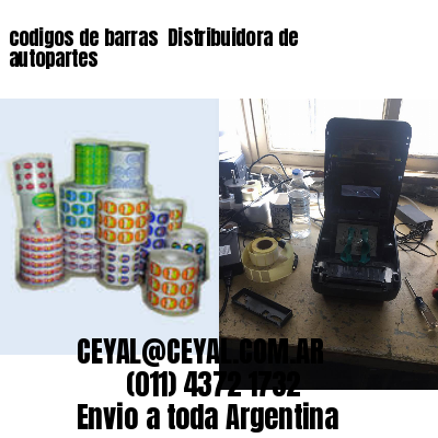 codigos de barras 	Distribuidora de autopartes