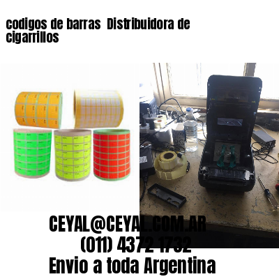 codigos de barras 	Distribuidora de cigarrillos