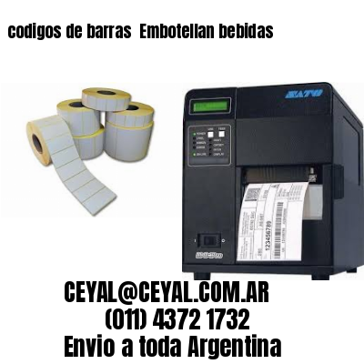 codigos de barras 	Embotellan bebidas