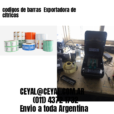 codigos de barras 	Exportadora de citricos