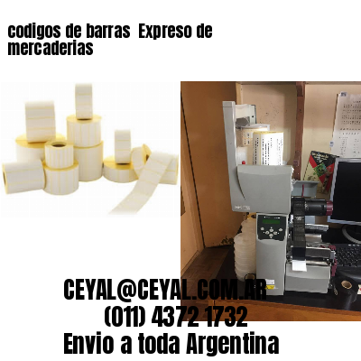 codigos de barras 	Expreso de mercaderias