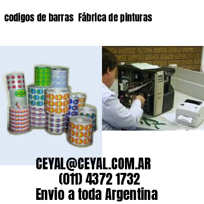 codigos de barras 	Fábrica de pinturas