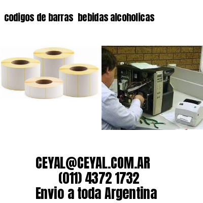 codigos de barras 	bebidas alcoholicas
